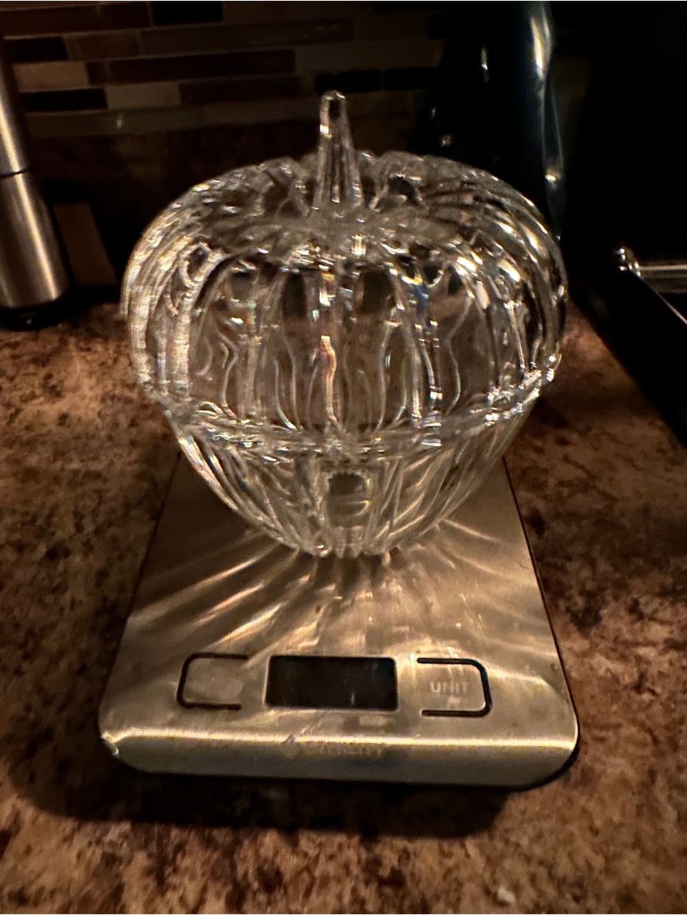 Princess House Crystal Apple Candy Dish
